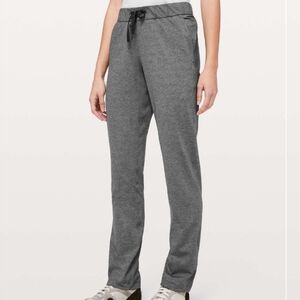 Lululemon On The Fly Pant Full Length 31" Heathered Black Size 8